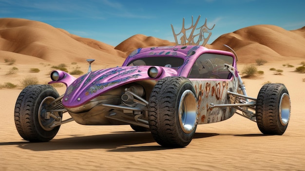 Un coche rosa con la palabra hot wheels