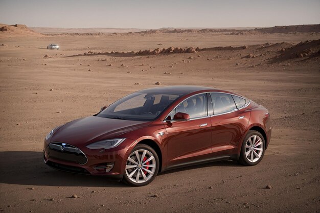 Coche Tesla en Marte