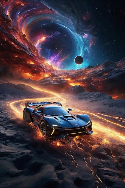 el coche en el universo