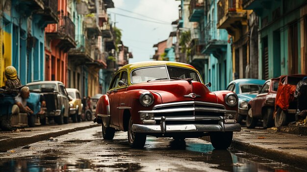 Coches coloridos de La Habana