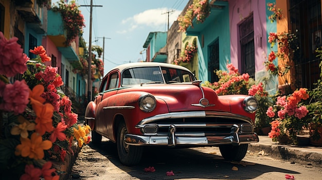 Coches coloridos de La Habana