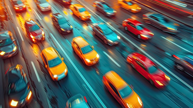 Foto coches conduciendo a través del cielo fondo de color sólido 4k ultra hd