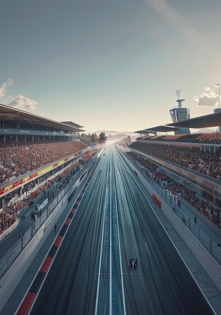 Foto coches de fórmula uno compitiendo en una pista