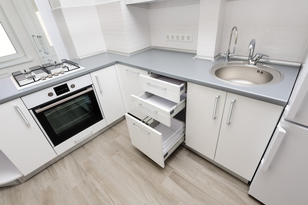 Cocina blanca moderna