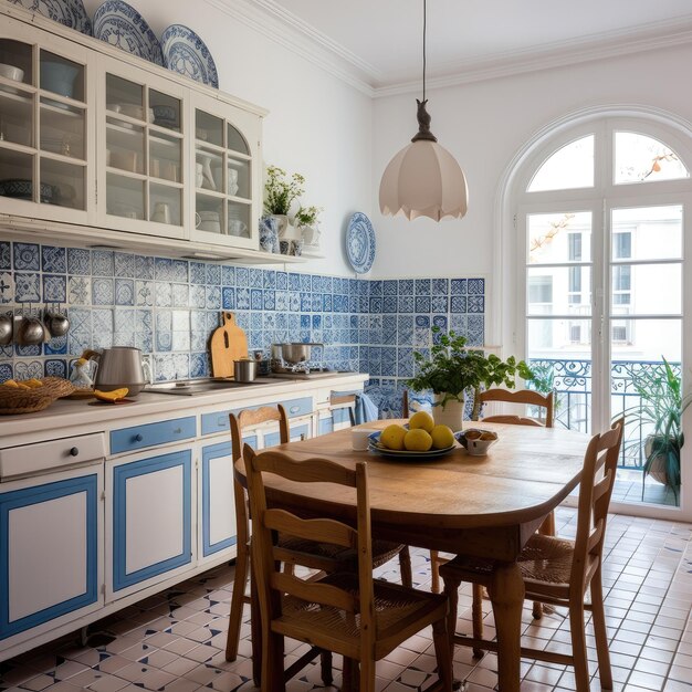 Foto cocina en el edificio de lisboa