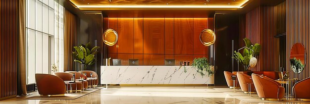 Una cocina elegante y contemporánea Un espacio moderno y brillante con superficies blancas Acentos elegantes de madera y electrodomésticos de última generación