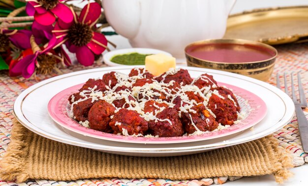 Cocina India Vegetal Manchurian