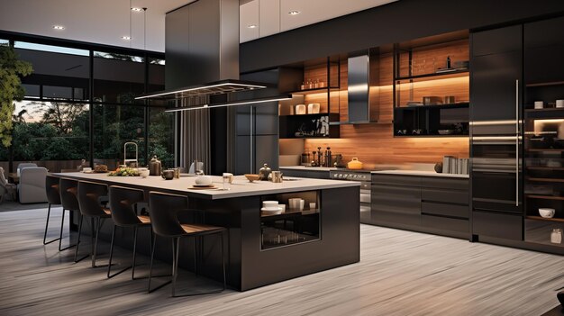 La cocina inteligente de próxima generación, la automatización elegante, el diseño de vanguardia.