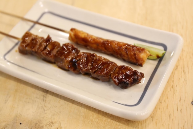 Cocina japonesa A la parrilla, brochetas teriyaki Yakitori