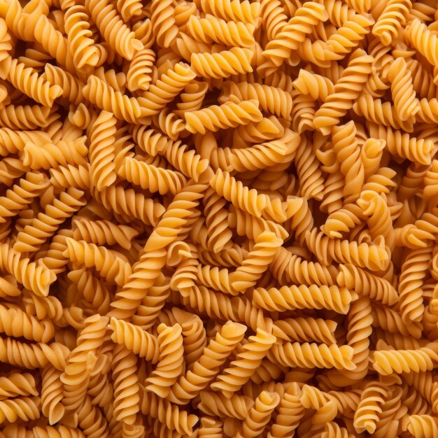 Foto desde la cocina hasta el lienzo, la artesanía con tubos de pasta cruda