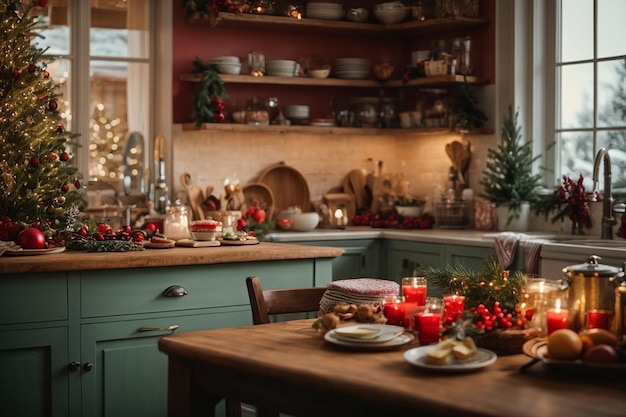 cocina de Navidad