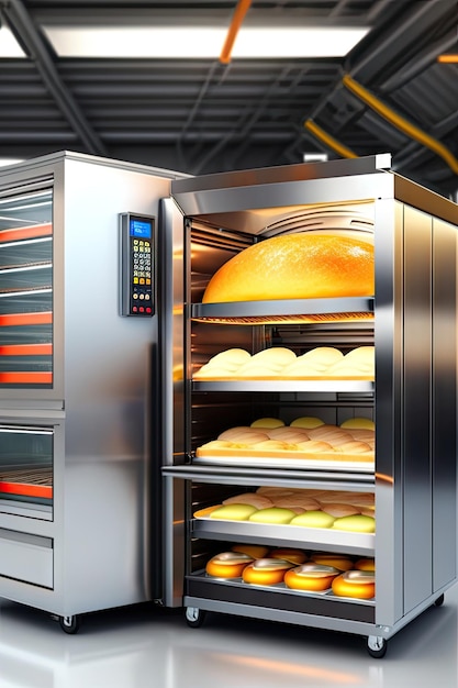 Cocina de panadería profesional comercial y refrigerador congelador de horno de cubierta de convección de acero inoxidable