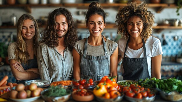 Foto la cocina saludable inspira hábitos