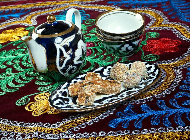 Cocina uzbeka - sabroso sorbete con nueces