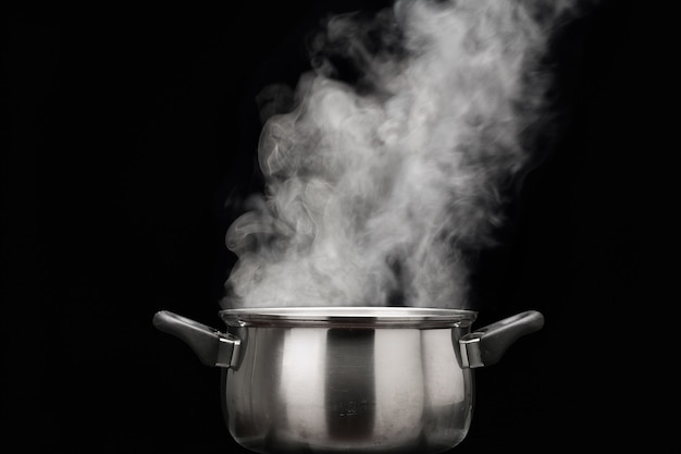 Cocinar al vapor sobre una olla