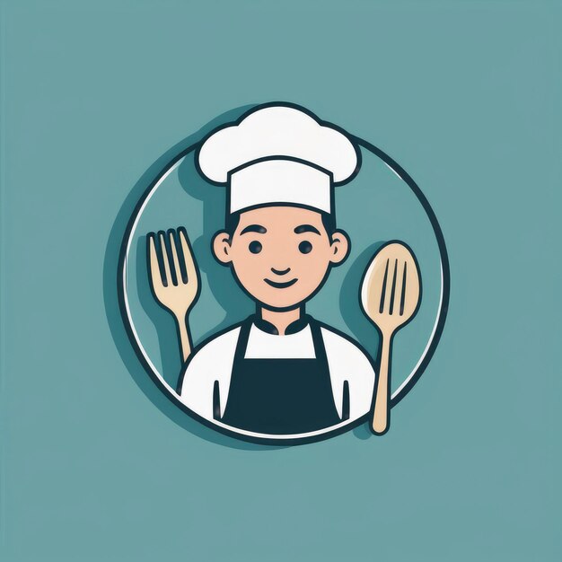 cocinar icono vector clipart logo diseño ilustración