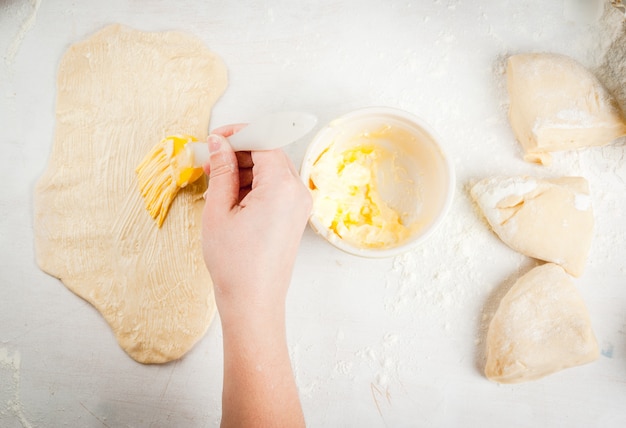 Cocinar pasteles de moda - bollos cruffins