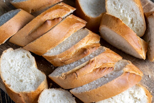 Cocinar platos con baguette suave de trigo