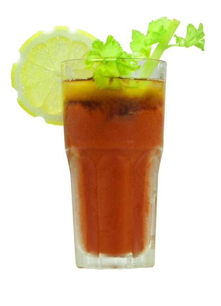 Cocktail Bloody Mary isoliert