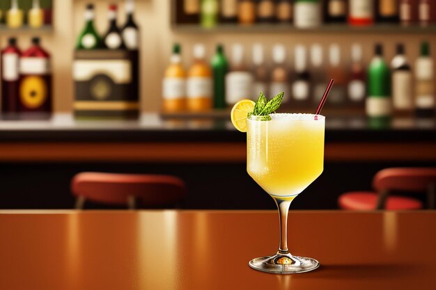 Cocktail buntes Getränk visuelle Wahrnehmung schöne romantische Tapete Hintergrundillustration