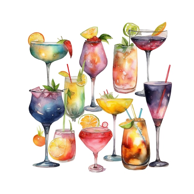 Cocktail-Clipart-Cocktail-Satz 29