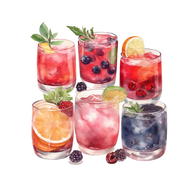 Cocktail-Clipart-Cocktail-Satz 32