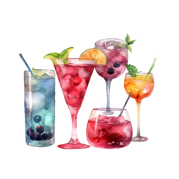 Cocktail-Clipart-Cocktail-Satz 54
