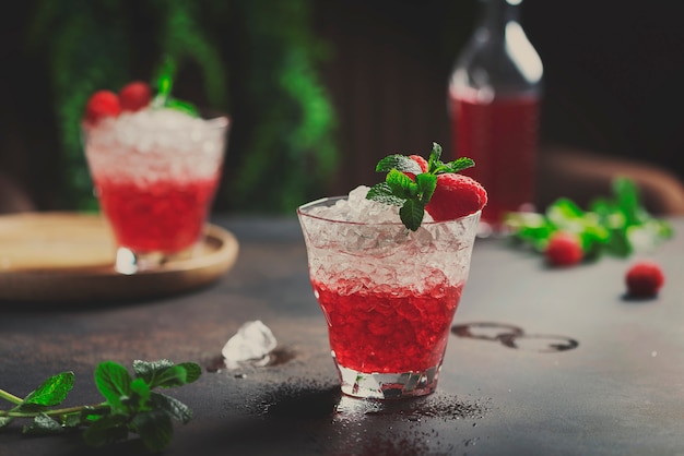 Cocktail de gradiente vermelho