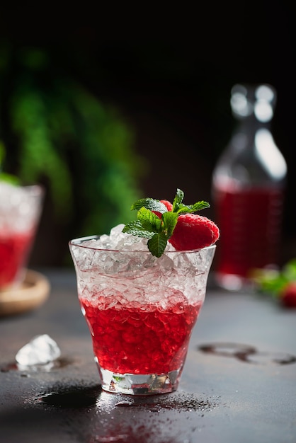 Cocktail de gradiente vermelho