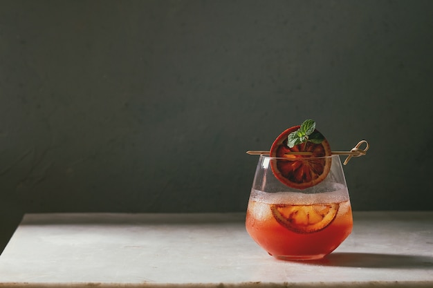 Cocktail de laranja de sangue
