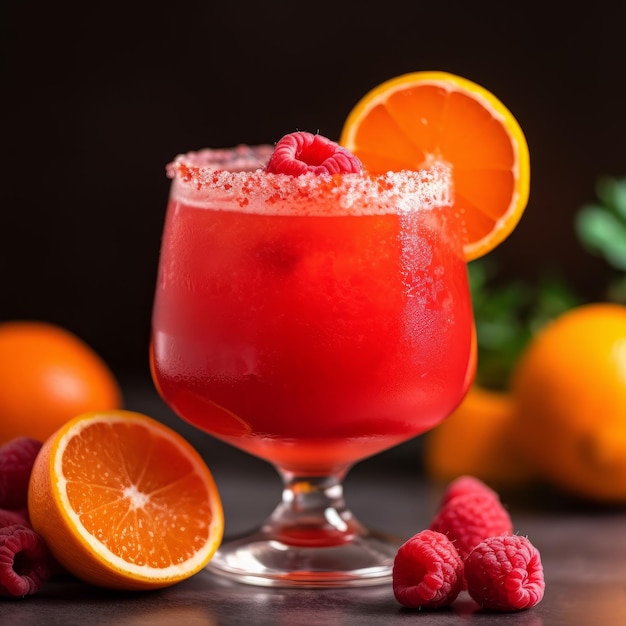 Cocktail gelado vermelho Gerar Ai