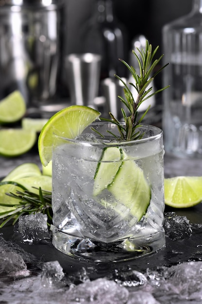 Cocktail-Gurken-Gin-Tonic