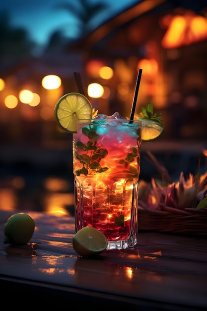 Cocktail in der Bar Generative KI