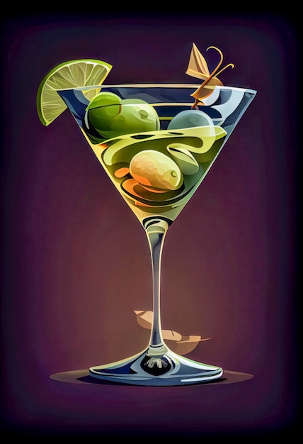 Cocktail mit gemischten alkoholischen Getränken