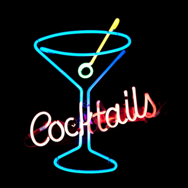 Cocktails Neonlicht