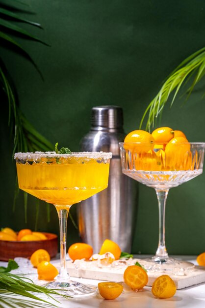 Cóctel margarita kumquat