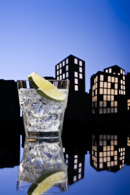 Foto el cóctel metropolis gin tonic