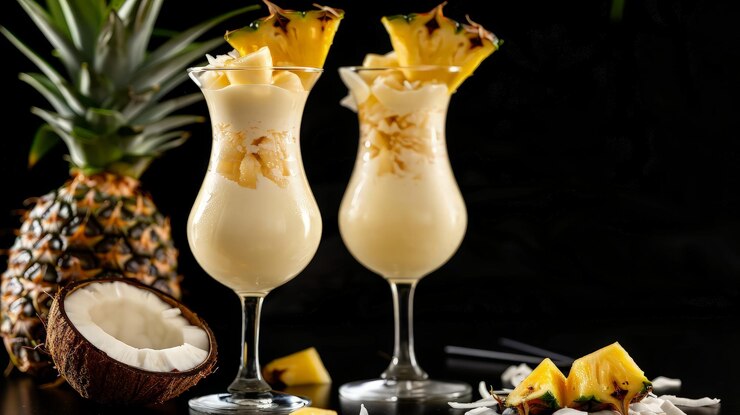 Cóctel de piña tropical