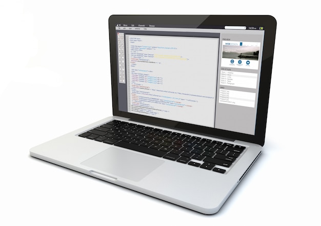 Codificación web para laptop