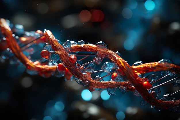 Código de ADN humano estructura de ADN generativa ai