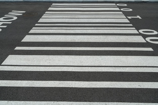 Código de barras en la carretera