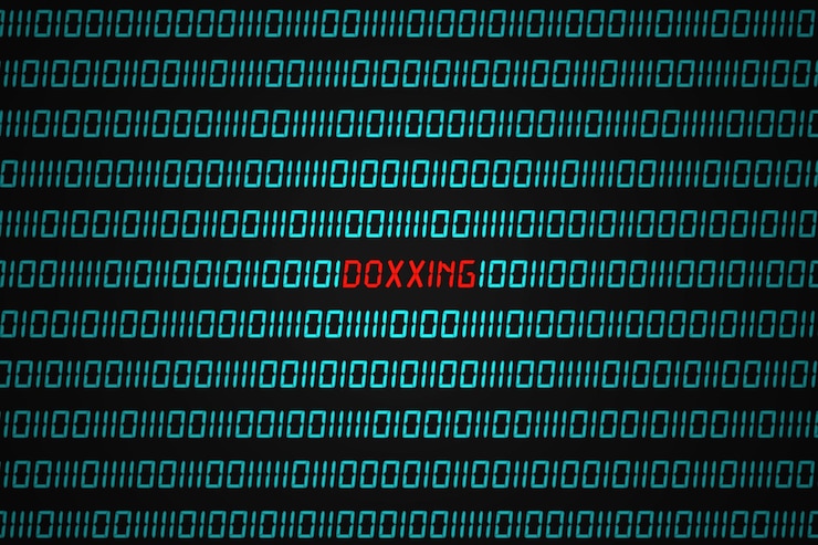 Foto código binario doxxing