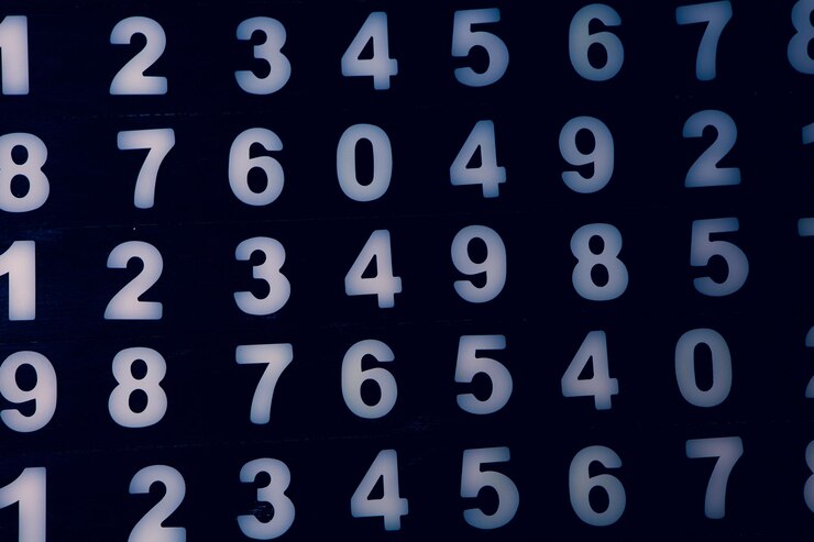 Foto código binario y números en un tema de tecnología cibernética