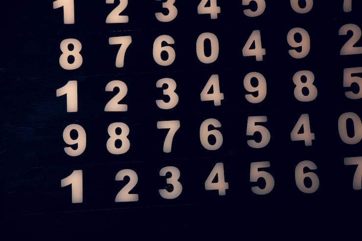 Foto código binario y números en un tema de tecnología cibernética