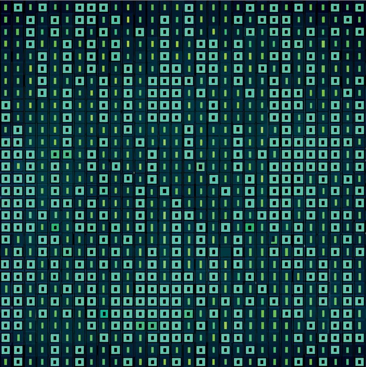 Foto código binario patrón horizontal sin costuras tecnología digital de fondo matriz abstracta