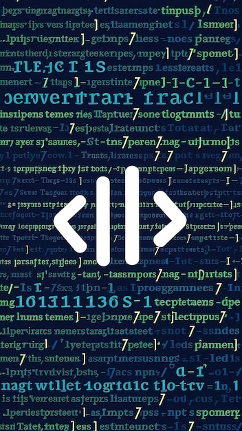 Código de programación antecedentes tecnológicos abstractos del desarrollador de software y el guión de computadora