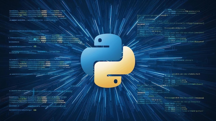 Foto código de programación de python antecedentes tecnológicos abstractos