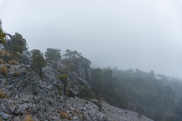 Cofre de perote em um dia de nevoeiro