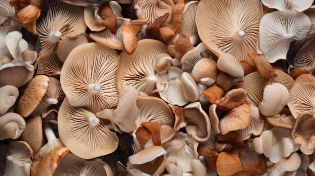 cogumelo ingrediente de alimentos frescos orgânicos natureza marrom comestível fundo vegetal fungo saudável