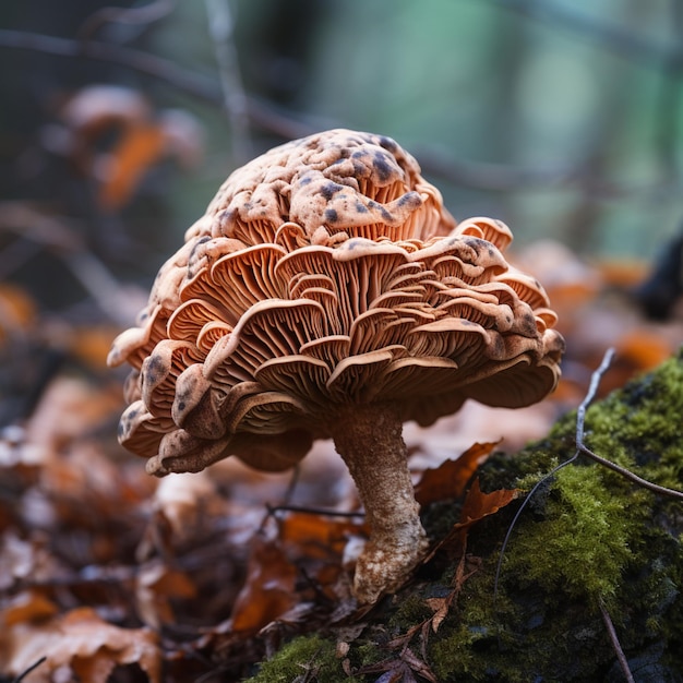 cogumelo natural na floresta